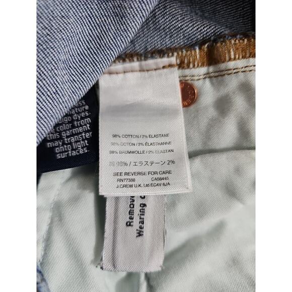 J.Crew ~Woman Size 26~ Blue Denim Slim Broken-In Boyfriend Jeans Desstressed. - Picture 9 of 10